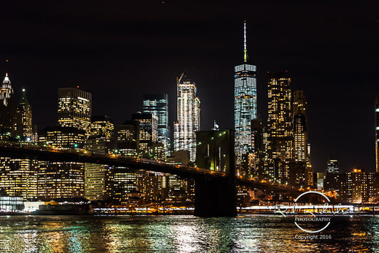 The Brooklyn Bridge and NYC Skyline
