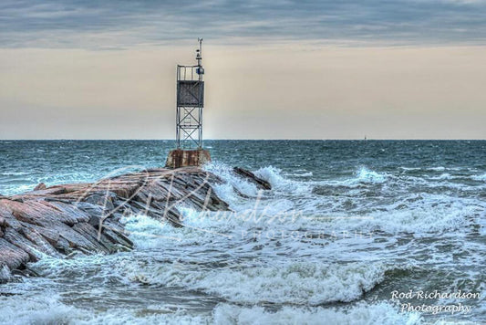 Rough surf Batters the Jetty
