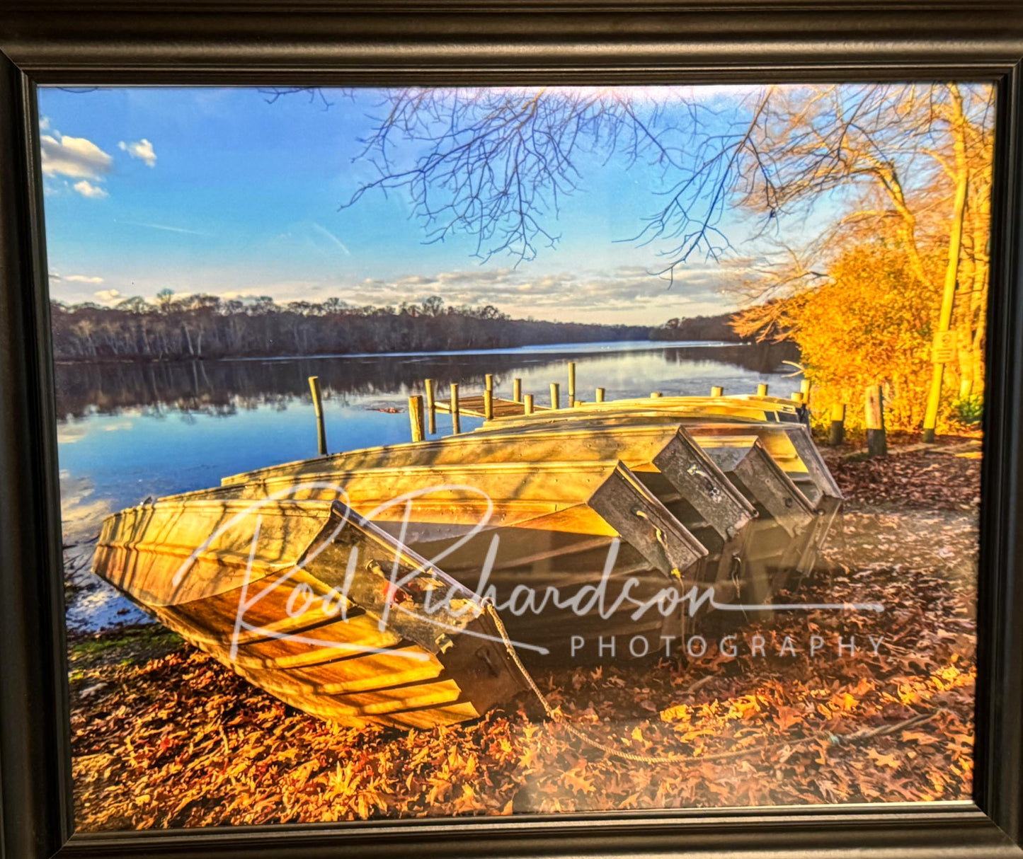 Resting Rowboats Blydenburgh County Park Smithtown NY Limited Edition Metal Print