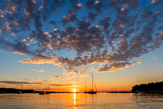 Port Jefferson Glow LIMITED EDITION metal print