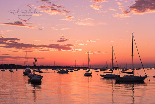Port Jefferson NY Fire in the Sky Sunset LIMITED EDITION