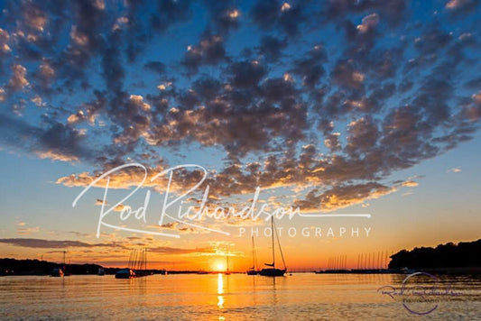 Port Jefferson Glow LIMITED EDITION metal print