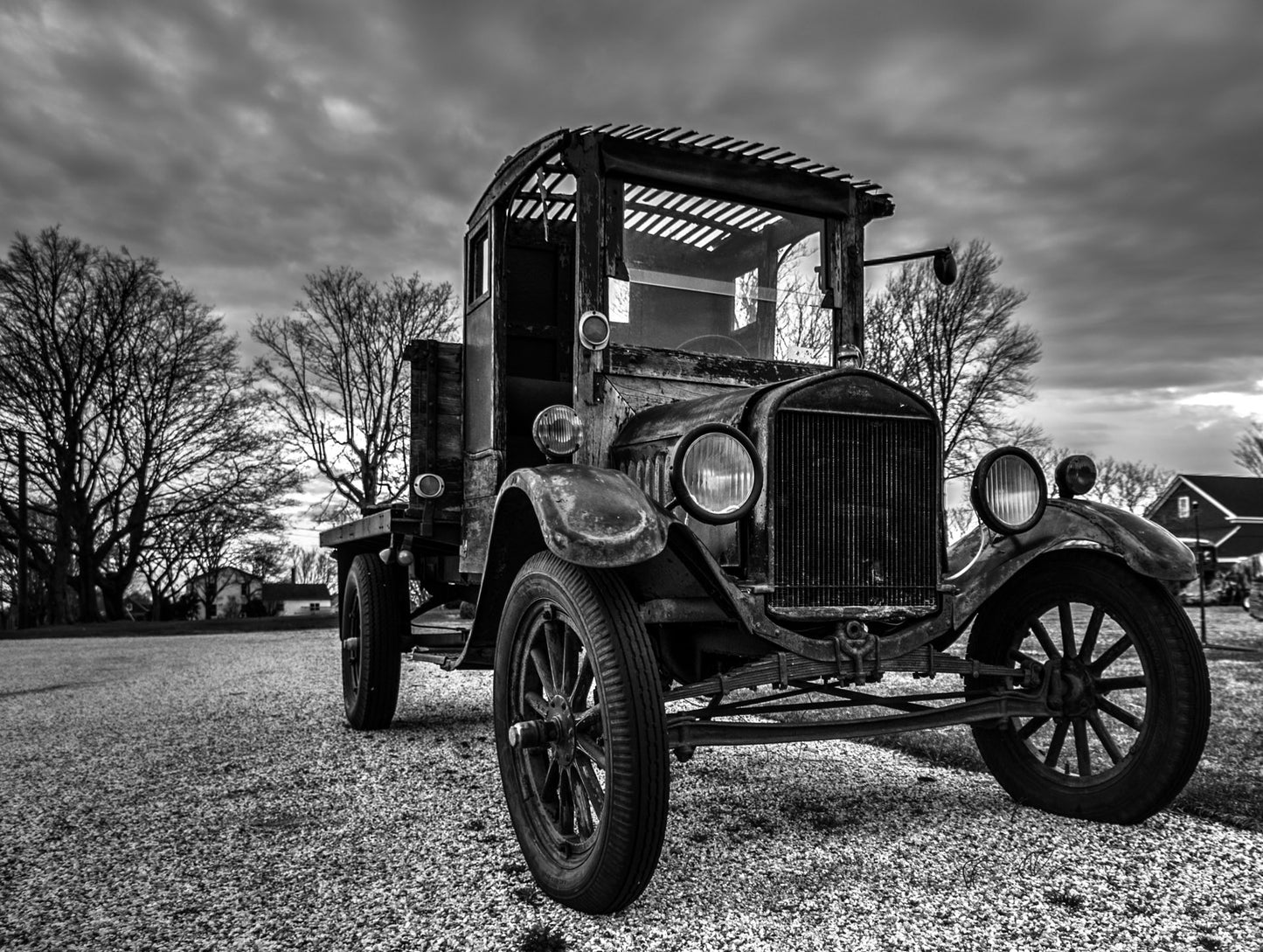 Iron Relic – Black & White Vintage Truck Fine Art Print