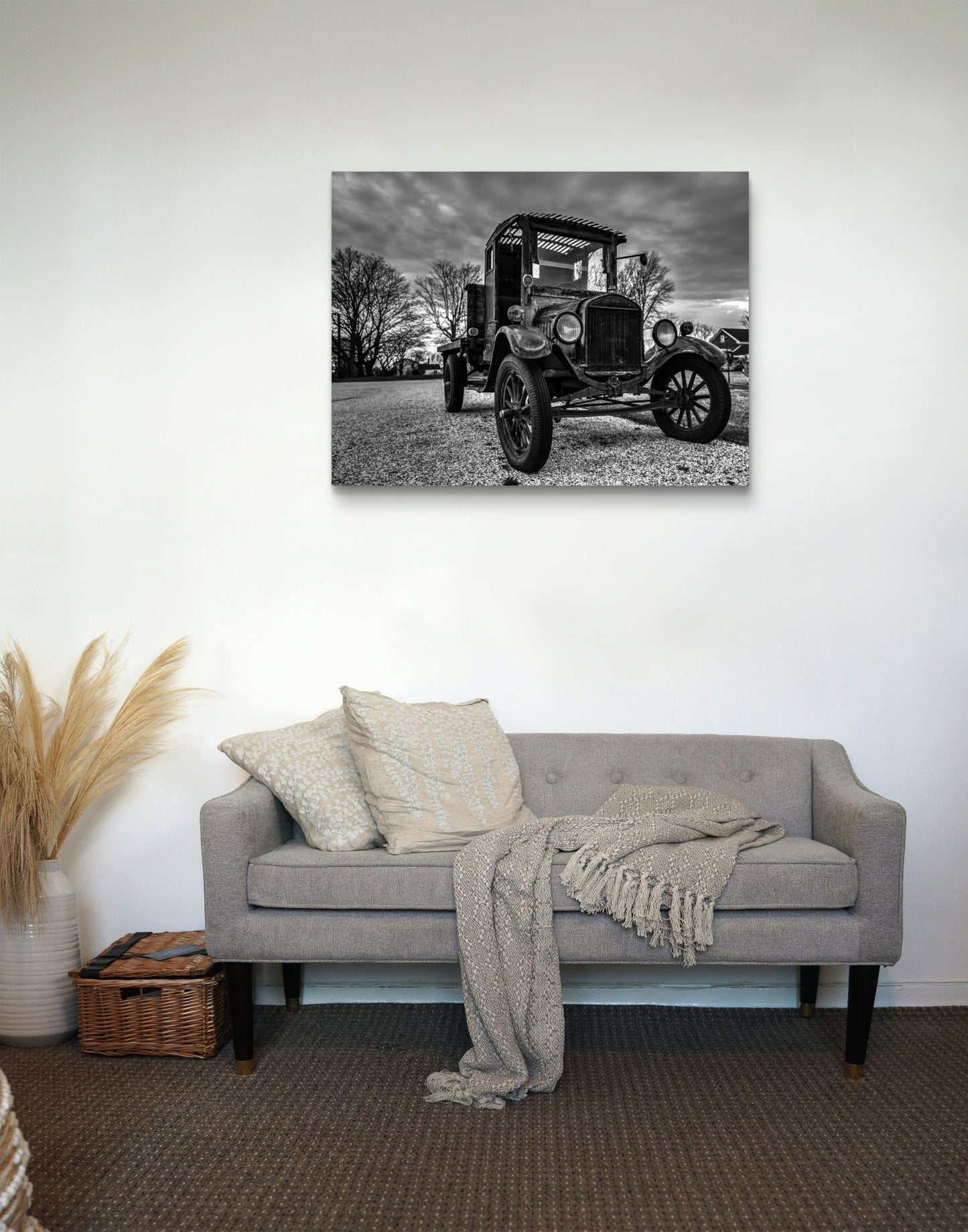 Iron Relic – Black & White Vintage Truck Fine Art Print