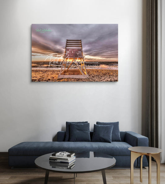 No Swimming Beach Closed Wading River NY LIMITED EDITION Art Prints