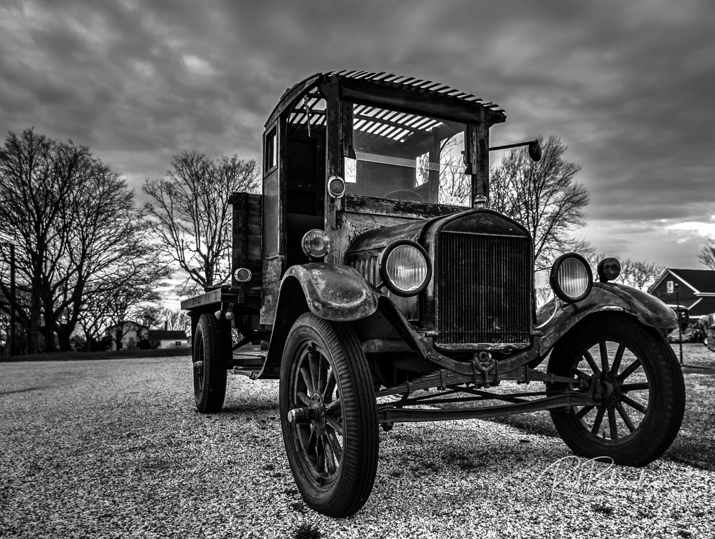 Iron Relic – Black & White Vintage Truck Fine Art Print