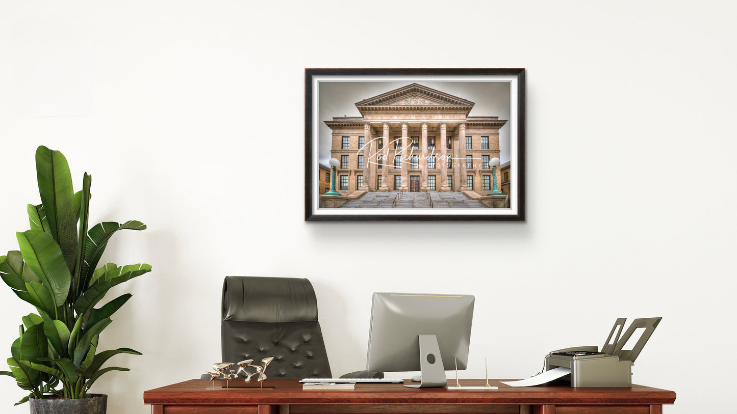 Suffolk County Supreme Court Building Riverhead NY Fine Art Print