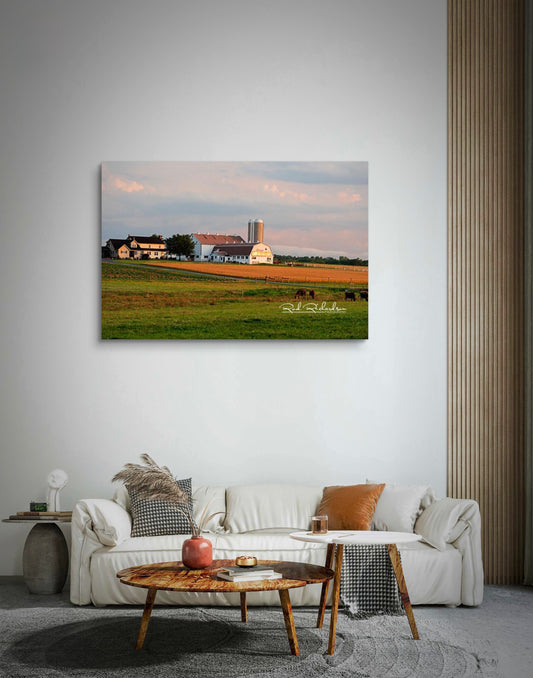Golden Hour on the Farm — Fine Art Print