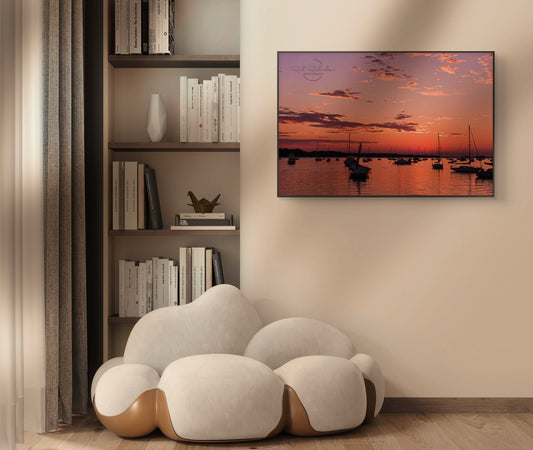 Port Jefferson NY Fire in the Sky Sunset LIMITED EDITIONS