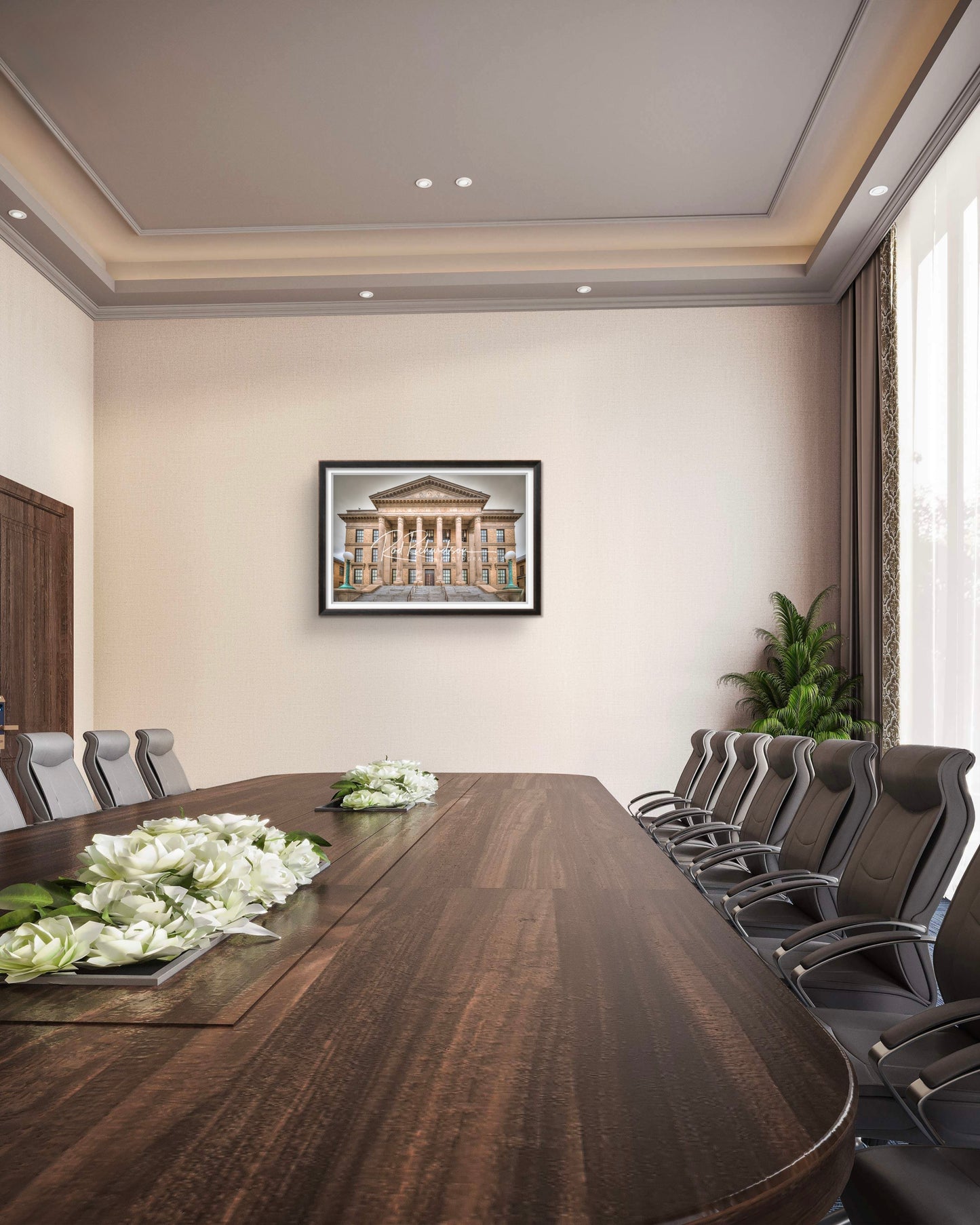 Suffolk County Supreme Court Building Riverhead NY Fine Art Print