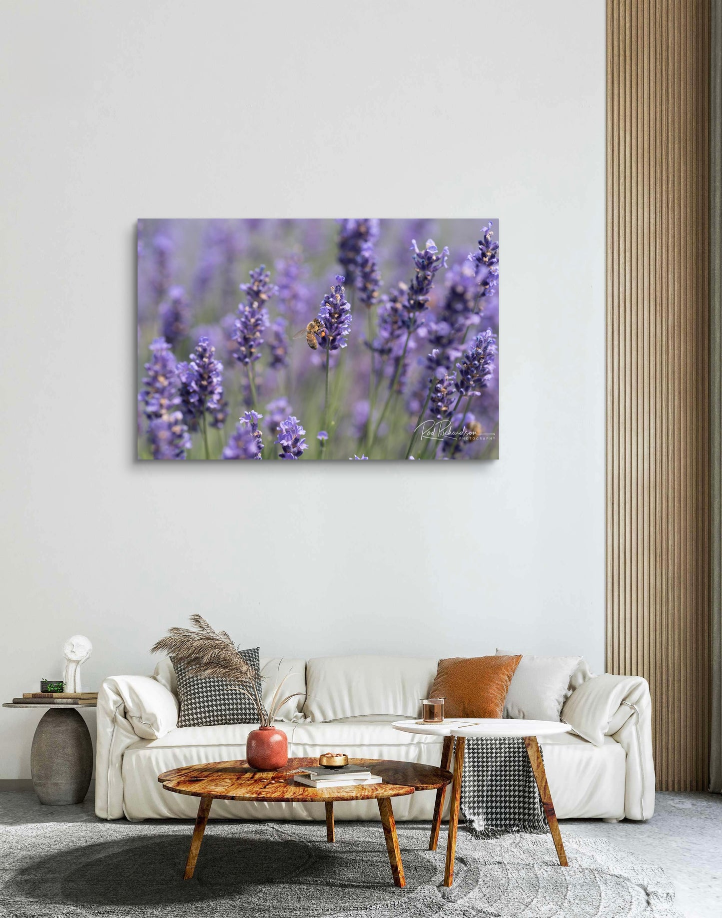 Honeybee on Lavender  Metal Limited Edition