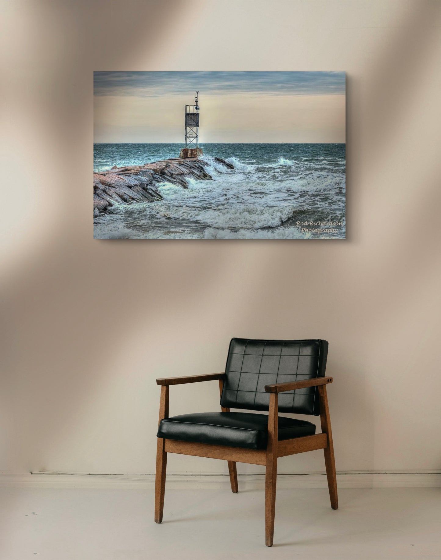 Rough surf Batters the Jetty