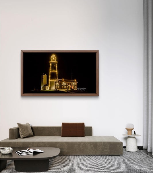 Montauk Point Lighthouse – Holiday Edition (Limited Edition Canvas Print)
